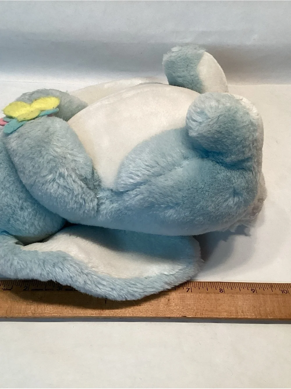 Westcliff Collection Blue White Bunny Rabbit Flowers Standing Plush 9